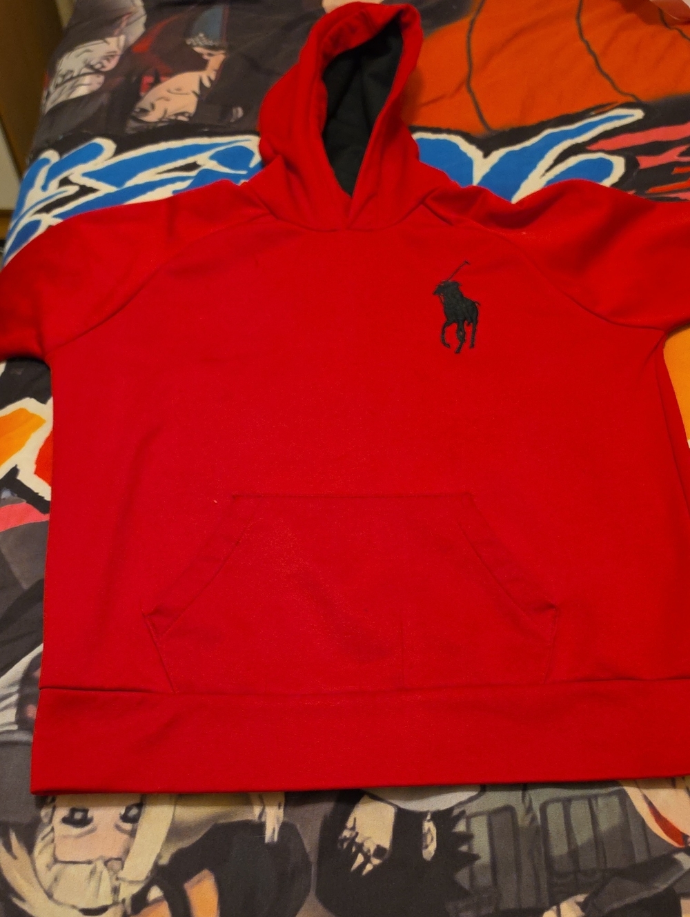 Polo by Ralph Lauren Red Hoodie with Black Polo Player